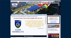Desktop Screenshot of federcanoas.org.ar