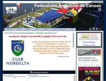 Tablet Screenshot of federcanoas.org.ar